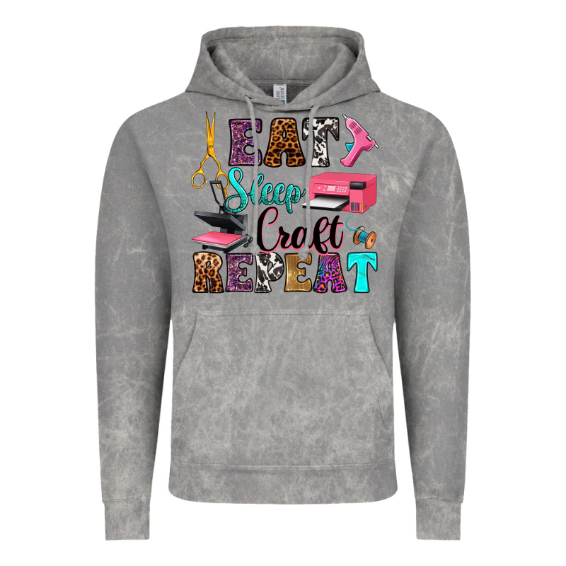 Eat Sleep Craft Repeat Vintage Hoodie by RanaPortraitStore | Teevron