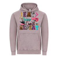 Vintage Zinc eat sleep craft repeat Vintage Hoodie - RanaPortraitStore
