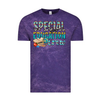 Cloud Purple special education crew Vintage Tee - texasbilliewilder