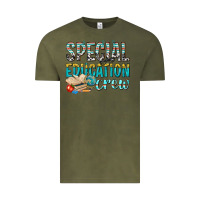 Vintage Olive special education crew Vintage Tee - texasbilliewilder