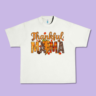 Thankful Mama Urban Heavy Tee Designed By Texasbilliewilder