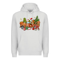 Dove Grey christmas gingerbread truck Premium Hoodie - MaliasSmallBusiness