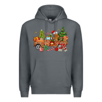Rock christmas gingerbread truck Premium Hoodie - MaliasSmallBusiness
