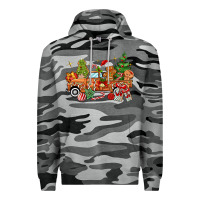 Slate Camo christmas gingerbread truck Premium Hoodie - MaliasSmallBusiness
