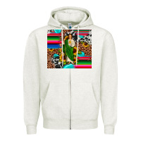 Oatmeal Heather san judas leopard cowhide gemstone Zipper Hoodie - JahusDesignShop