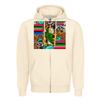 Sandshell san judas leopard cowhide gemstone Zipper Hoodie - JahusDesignShop