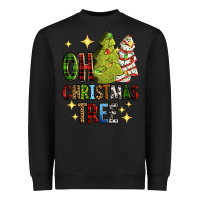 Black Oh Christmas tree Christmas cake Heavyweight Sweatshirt - RanaPortraitStore