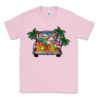 Bubblegum Pink summer truck Classic Tee - CowhideDigitalArt