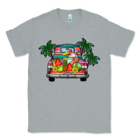 Heather Grey summer truck Classic Tee - CowhideDigitalArt