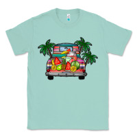 Seafoam summer truck Classic Tee - CowhideDigitalArt