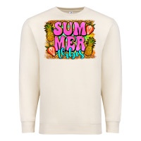 Sandshell summer vibes leopard background Premium Sweatshirt - Jasminsmagicworld