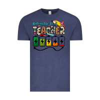 Vintage Denim battery life of a teacher Vintage Tee - Zillion Design Studio
