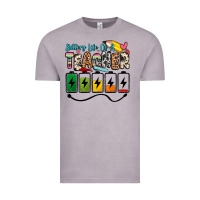 Vintage Zinc battery life of a teacher Vintage Tee - Zillion Design Studio