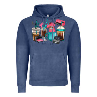 Vintage Denim crafting coffee cups Vintage Hoodie - RanaPortraitStore