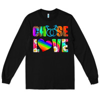 Black choose love (gay) Long Sleeve Tee - HRA Design Shop