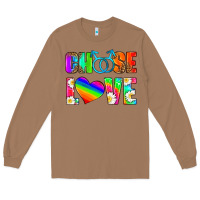 Toasted Coconut choose love (gay) Long Sleeve Tee - HRA Design Shop