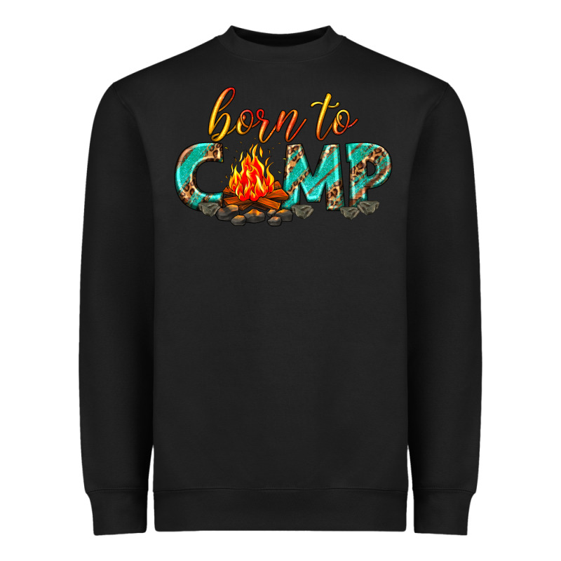 Born To Camp Heavyweight Sweatshirt by texasbilliewilder | Teevron