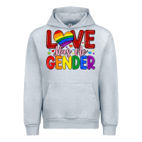 Heather Grey love has no gender Urban Hoodie - Artiststas