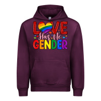 Mauve Wine love has no gender Urban Hoodie - Artiststas