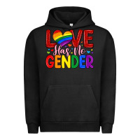 Pigment Black love has no gender Urban Hoodie - Artiststas