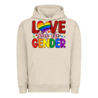Pigment French Oak love has no gender Urban Hoodie - Artiststas