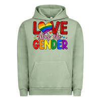 Pigment Oil Green love has no gender Urban Hoodie - Artiststas