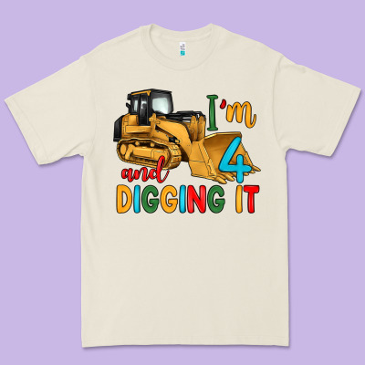 I'm 4 And Digging It Premium Tee Designed By Artiststas