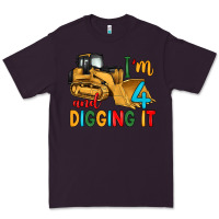 Plum i'm 4 and digging it Premium Tee - Artiststas