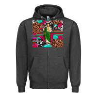 Charcoal Heather san judas leopard cowhide tumbler Zipper Hoodie - JahusDesignShop