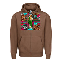 Chestnut san judas leopard cowhide tumbler Zipper Hoodie - JahusDesignShop