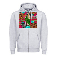 Heather Grey san judas leopard cowhide tumbler Zipper Hoodie - JahusDesignShop