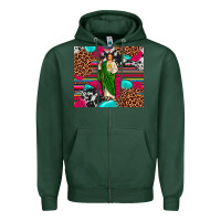 Sports Green san judas leopard cowhide tumbler Zipper Hoodie - JahusDesignShop