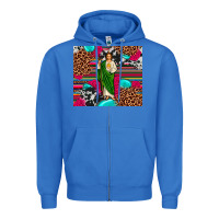 True Royal san judas leopard cowhide tumbler Zipper Hoodie - JahusDesignShop