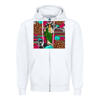 White san judas leopard cowhide tumbler Zipper Hoodie - JahusDesignShop