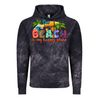 Cloud Black the beach is my happy place Vintage Hoodie - RanaPortraitStore