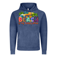 Vintage Denim the beach is my happy place Vintage Hoodie - RanaPortraitStore