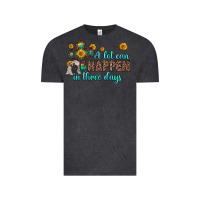 Vintage Black a lot can happen in three days Vintage Tee - Zillion Design Studio
