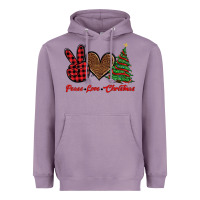 Lavender peace love christmas Heavyweight Hoodie - BarkalooDesign