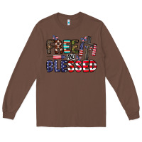 Chestnut free and blessed Long Sleeve Tee - CowhideDigitalArt