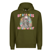 Army Green bit of a mess but doing my best Premium Hoodie - MaliasSmallBusiness