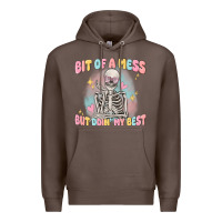 Coffee bit of a mess but doing my best Premium Hoodie - MaliasSmallBusiness