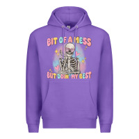 Purple bit of a mess but doing my best Premium Hoodie - MaliasSmallBusiness