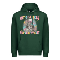 Sports Green bit of a mess but doing my best Premium Hoodie - MaliasSmallBusiness