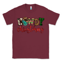 Burgundy howdy christmas Classic Tee - FaDigitalArtStudio