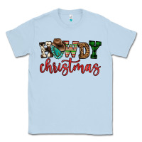 Dusty Blue howdy christmas Classic Tee - FaDigitalArtStudio