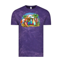 Cloud Purple camp life beach Vintage Tee - BarkalooDesign