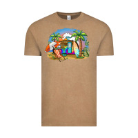 Vintage Coffee camp life beach Vintage Tee - BarkalooDesign