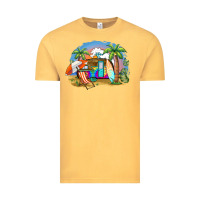 Vintage Mustard camp life beach Vintage Tee - BarkalooDesign
