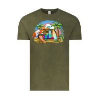 Vintage Olive camp life beach Vintage Tee - BarkalooDesign
