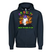 Navy no diggity bout to bag it up Zipper Hoodie - Artiststas